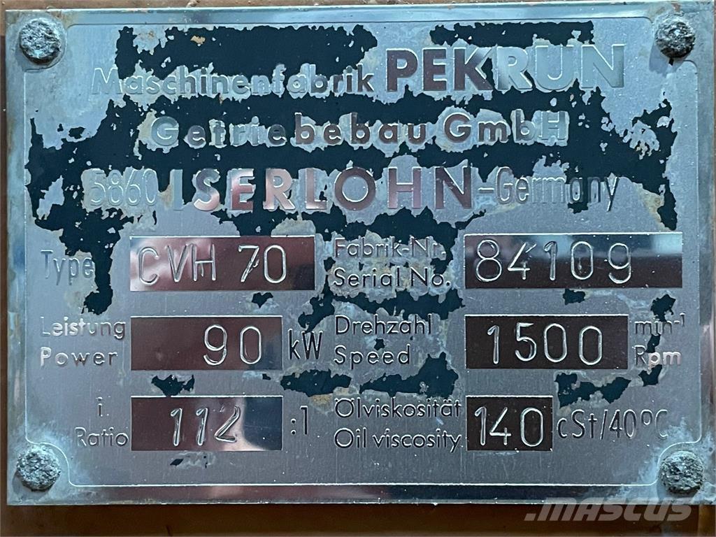  Pekrun Type CVH70 gear Sanzumanlar