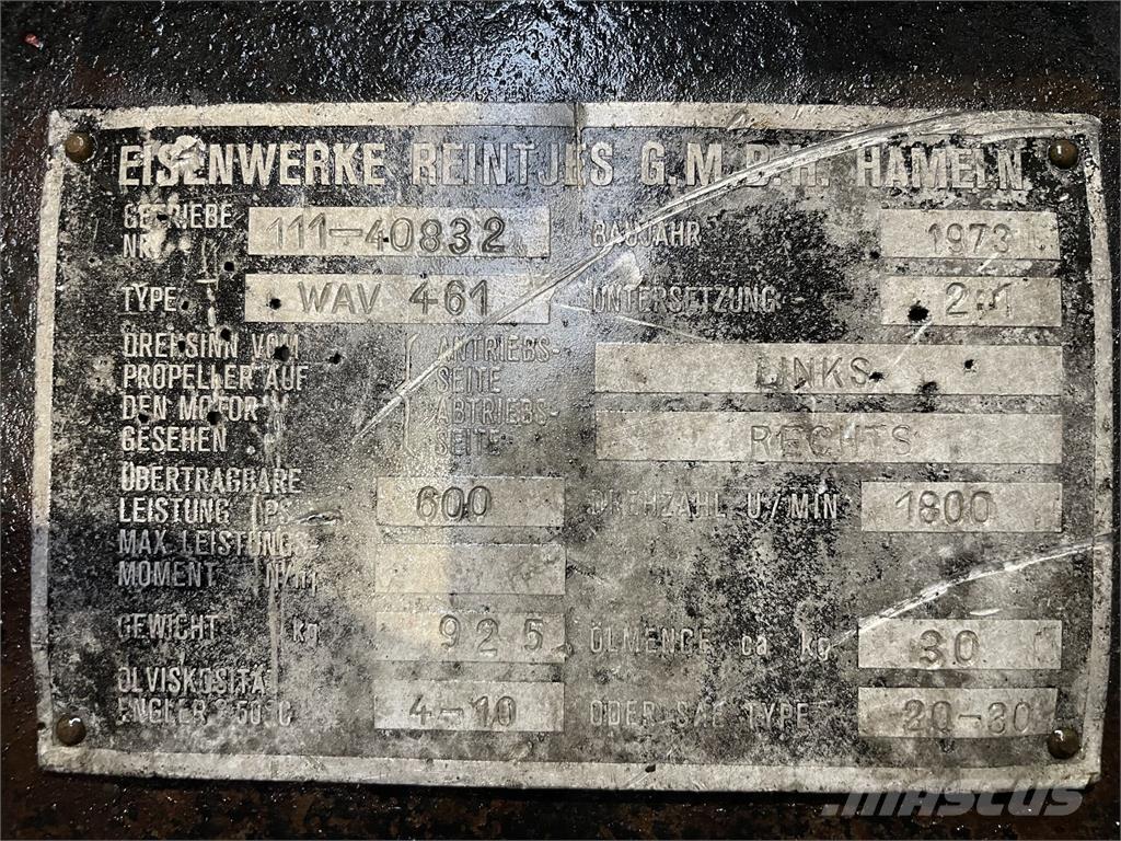 Reintjes WAV 461 Gear Sanzumanlar