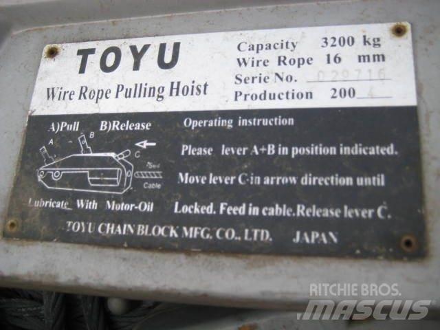  Rope pulling hoist - 3 stk. Dış cephe asansörleri