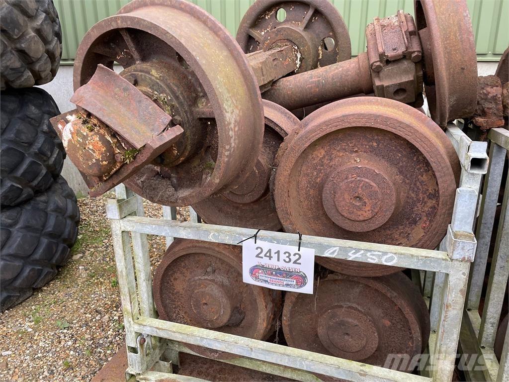  Skinnehjul ø450 mm + flange Lastikler