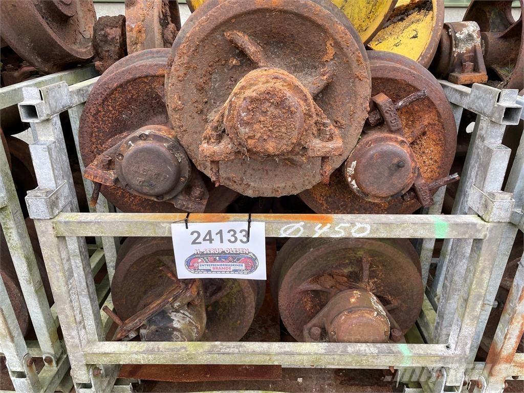  Skinnehjul ø450 mm + flange Lastikler