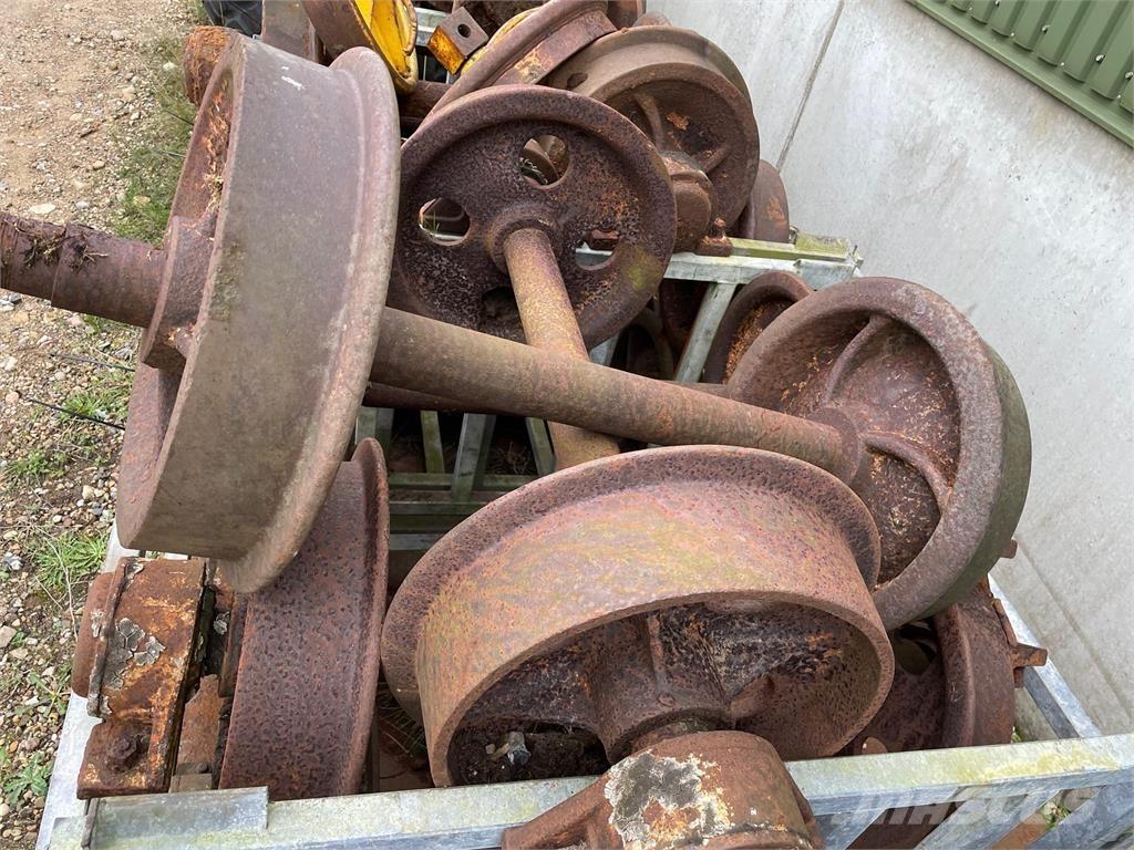  Skinnehjul ø450 mm + flange Lastikler