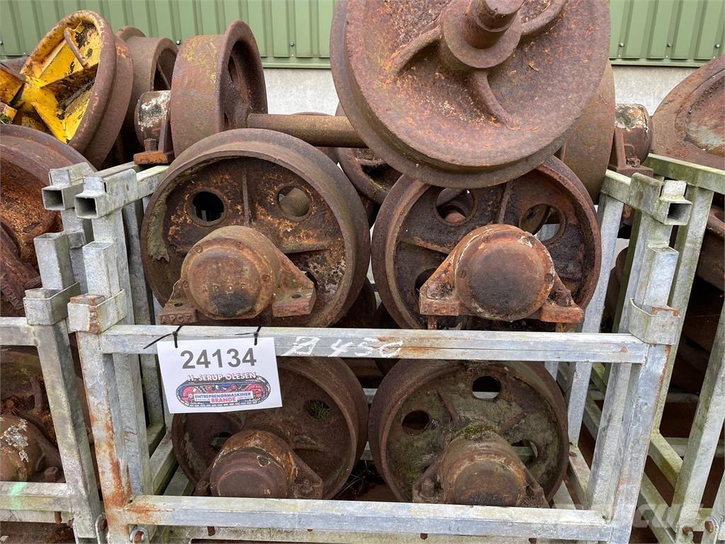 Skinnehjul ø450 mm + flange Lastikler