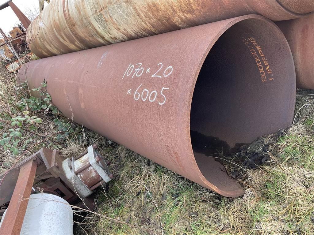  Stålrør ø1070x20x6005 mm Boru hattı ekipmanları