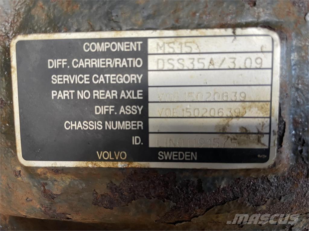 Volvo A40E bagaksel Akslar