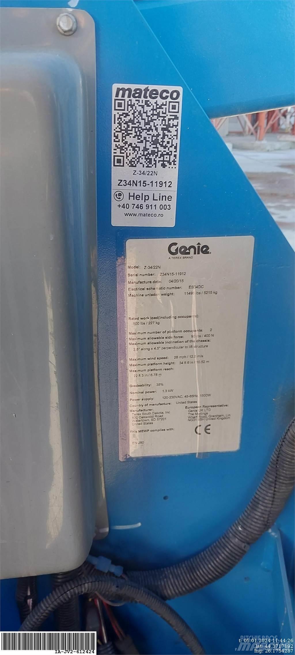 Genie Z-34/22N Körüklü personel platformları