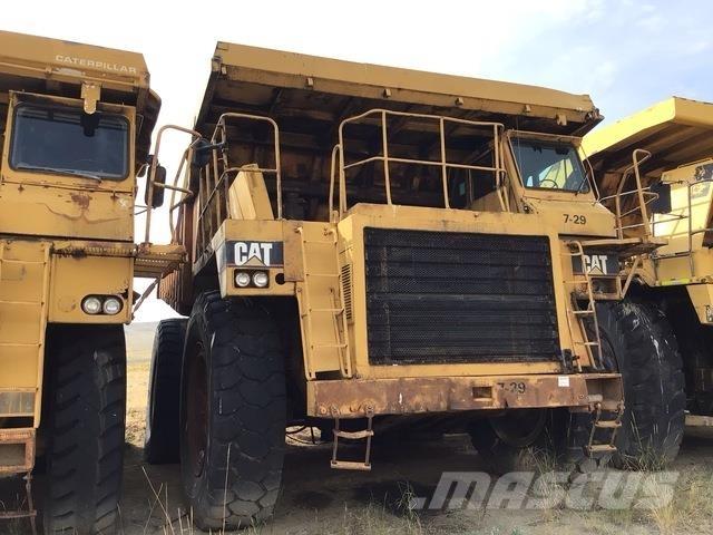 CAT 777 Belden kirma kaya kamyonu