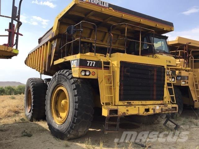 CAT 777 Belden kirma kaya kamyonu