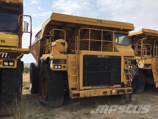 CAT 777 Belden kirma kaya kamyonu