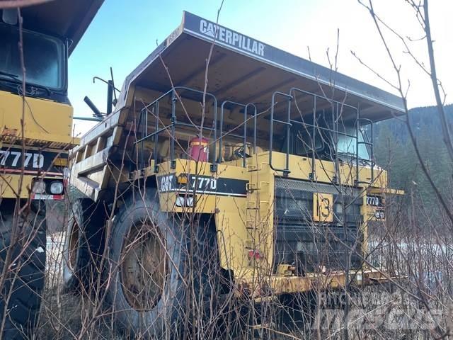 CAT 777D Belden kirma kaya kamyonu
