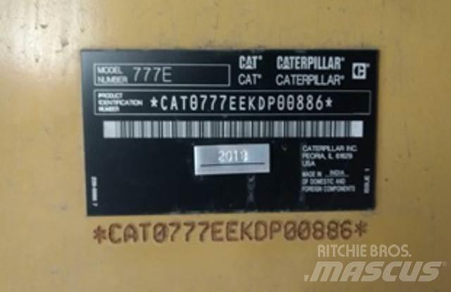 CAT 777E Belden kirma kaya kamyonu