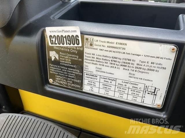 Hyster E100XN Elektrikli forkliftler