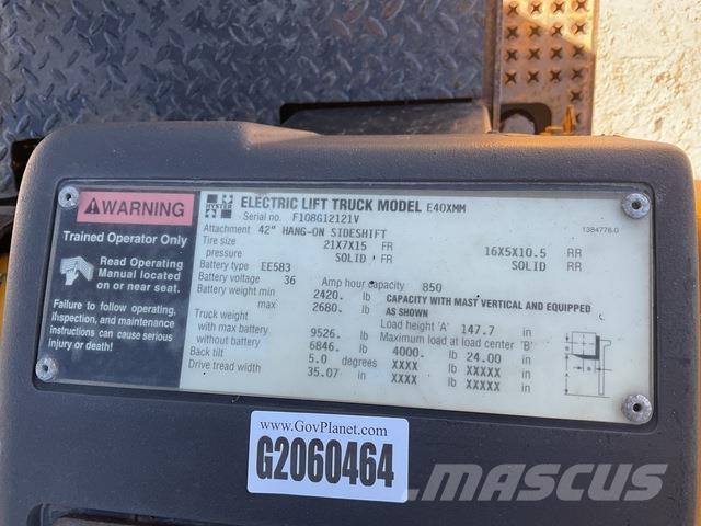 Hyster E40XM Elektrikli forkliftler