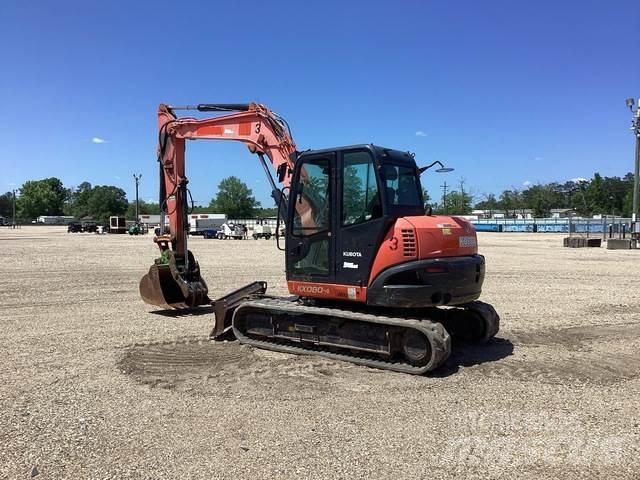 Kubota KX080 Paletli ekskavatörler