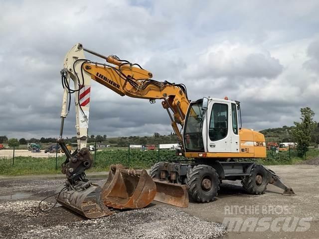 Liebherr A314 Lastik tekerli ekskavatörler