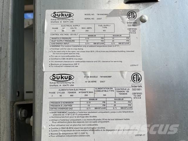 Sukup TM1606 Tahıl kurutucular