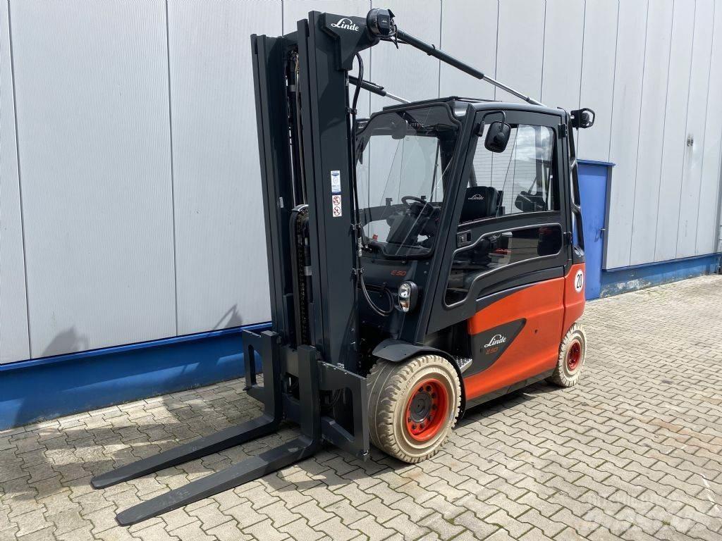 Linde E50HL Elektrikli forkliftler