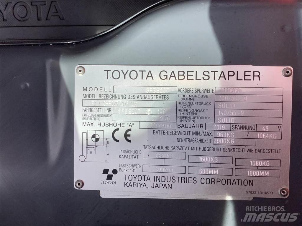 Toyota 8FBE20T Elektrikli forkliftler