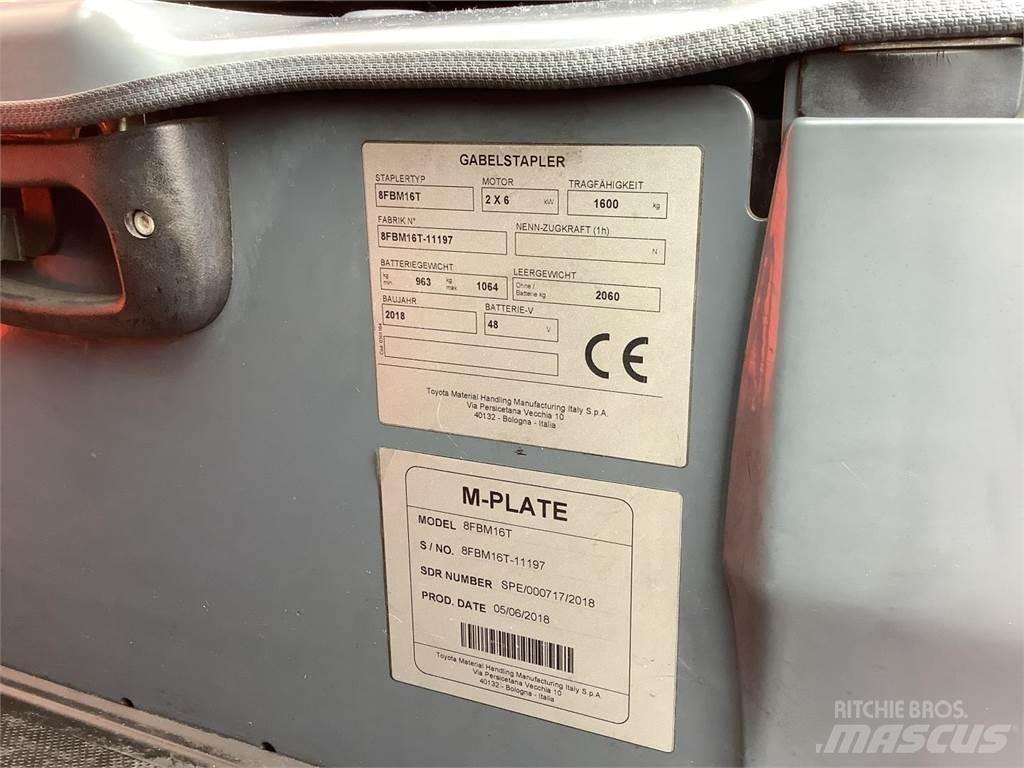 Toyota 8FBM16T Elektrikli forkliftler