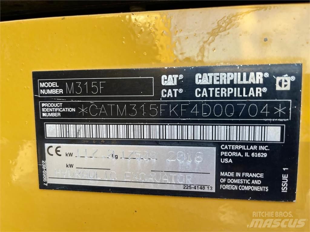 CAT M315F Lastik tekerli ekskavatörler