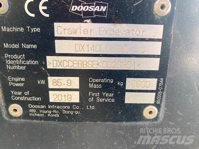 Doosan DX140LCR Paletli ekskavatörler