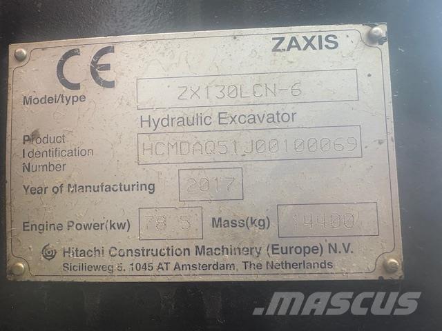 Hitachi ZX130-6 Paletli ekskavatörler