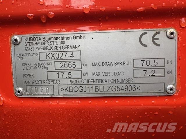 Kubota KX027-4 Midi ekskavatörler 7 - 12 t