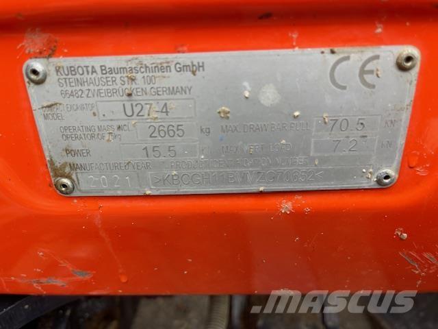 Kubota U27-4 Midi ekskavatörler 7 - 12 t
