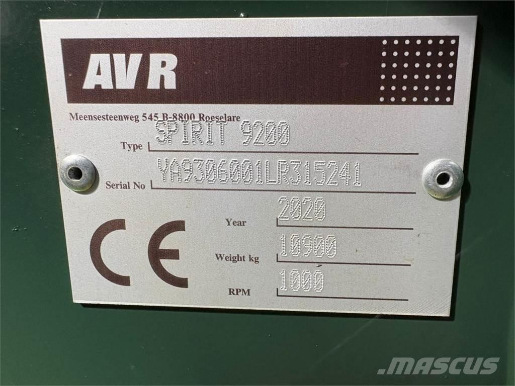 AVR SPIRIT 9200 Patates hasat makinalari