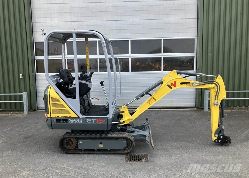 Wacker Neuson ET16 Mini ekskavatörler, 7 tona dek