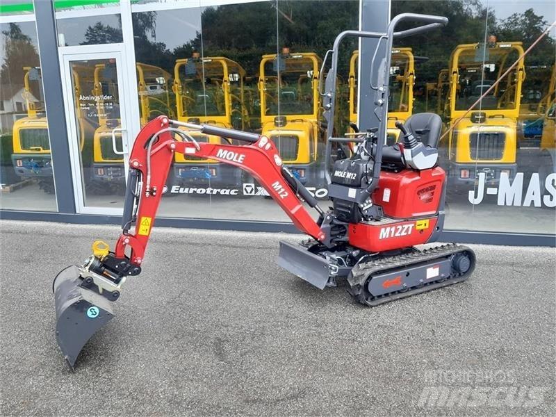 Mole M12 Mini ekskavatörler, 7 tona dek