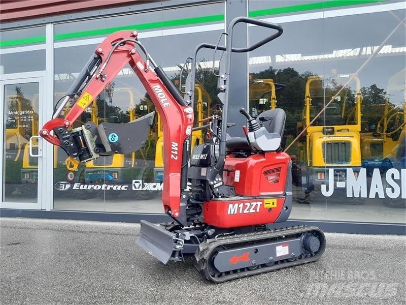 Mole M12 Mini ekskavatörler, 7 tona dek