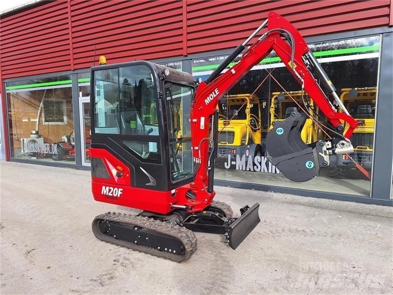 Mole M20 Mini ekskavatörler, 7 tona dek