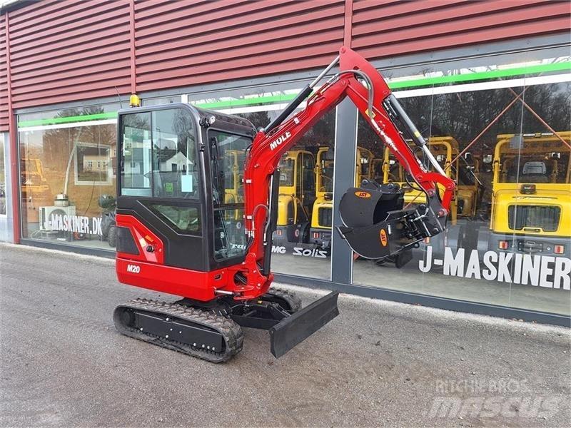 Mole M20 Mini ekskavatörler, 7 tona dek