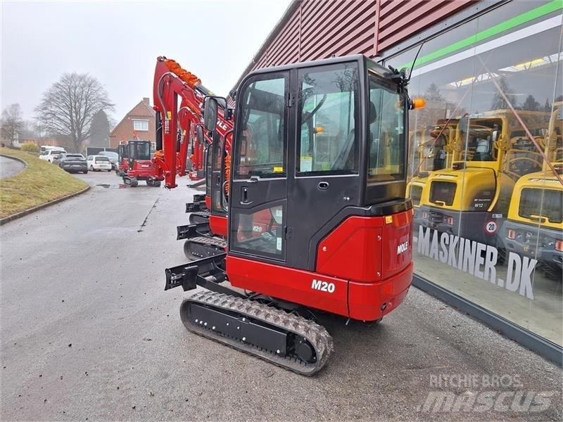 Mole M20 Mini ekskavatörler, 7 tona dek