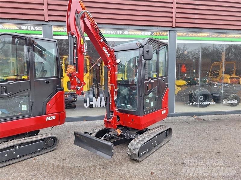 Mole M20 Mini ekskavatörler, 7 tona dek
