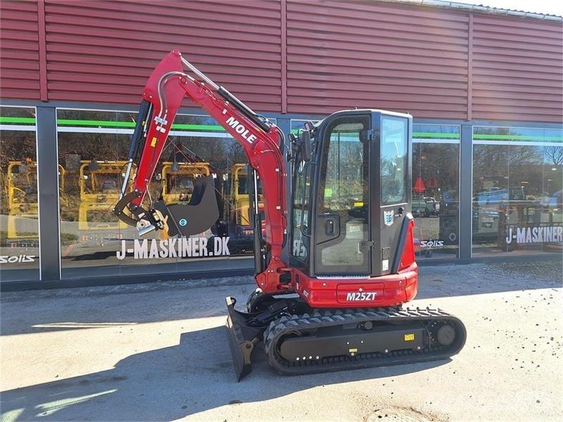 Mole M25 Mini ekskavatörler, 7 tona dek