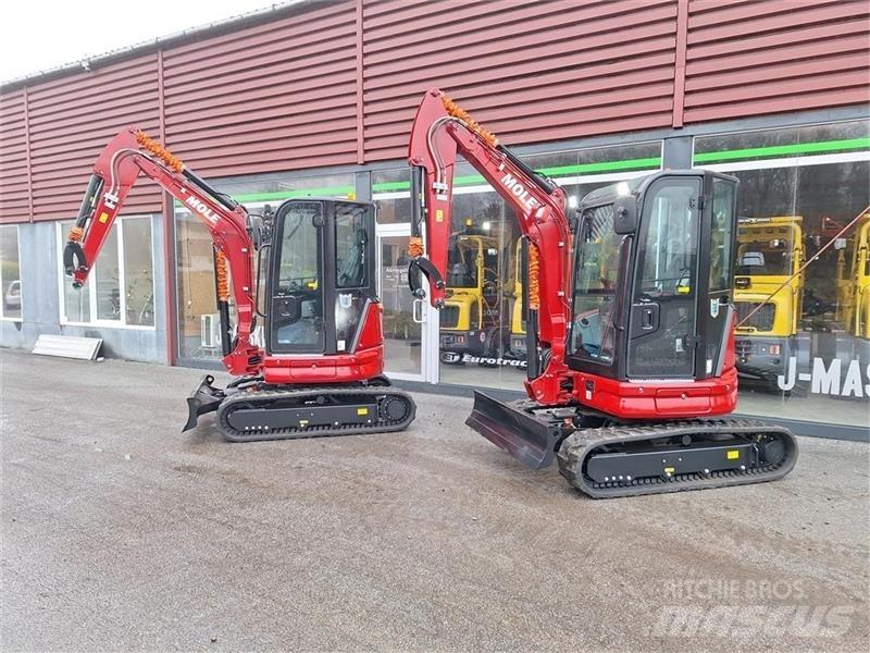 Mole M25 Mini ekskavatörler, 7 tona dek