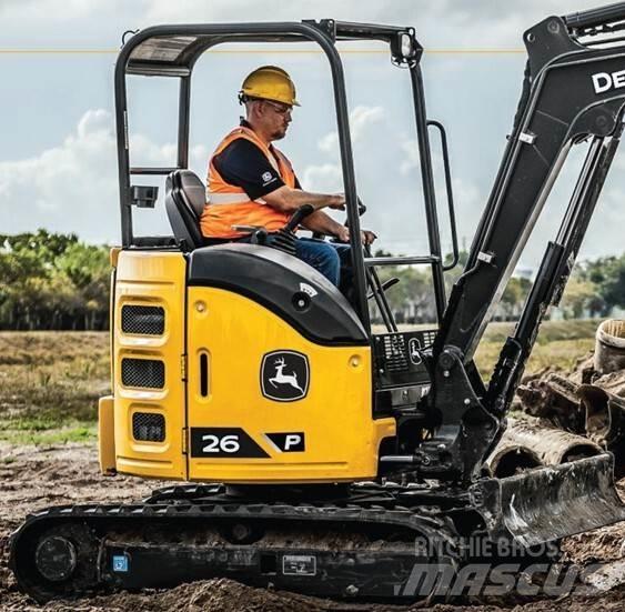 John Deere 26 P Mini ekskavatörler, 7 tona dek