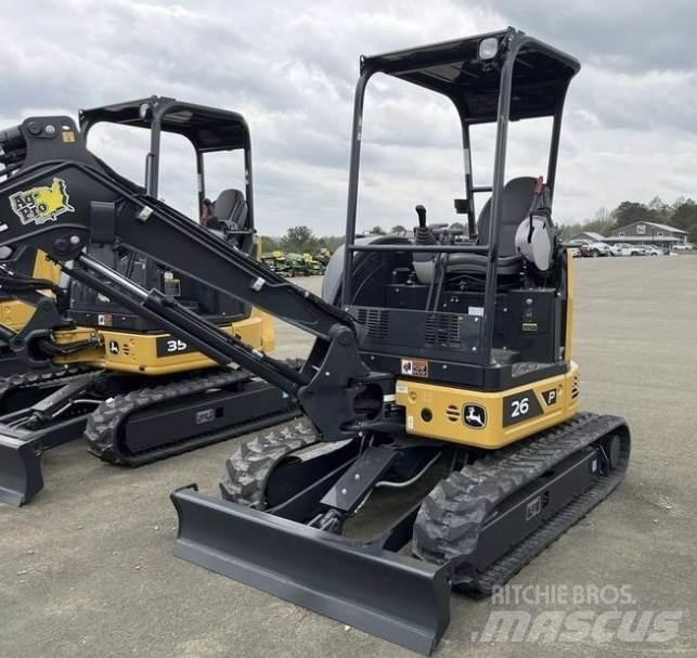 John Deere 26 P Mini ekskavatörler, 7 tona dek
