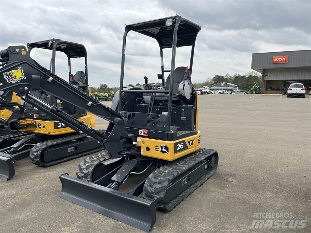John Deere 26 P Mini ekskavatörler, 7 tona dek