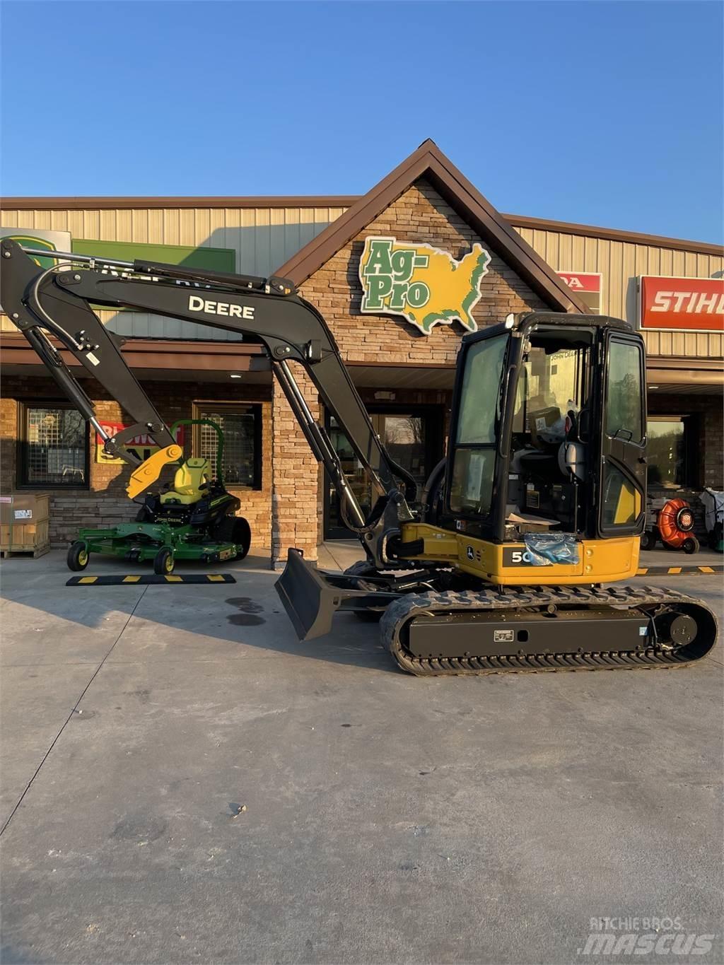 John Deere 50 P Mini ekskavatörler, 7 tona dek