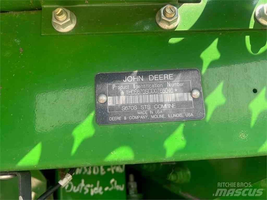 John Deere S670 Biçerdöverler