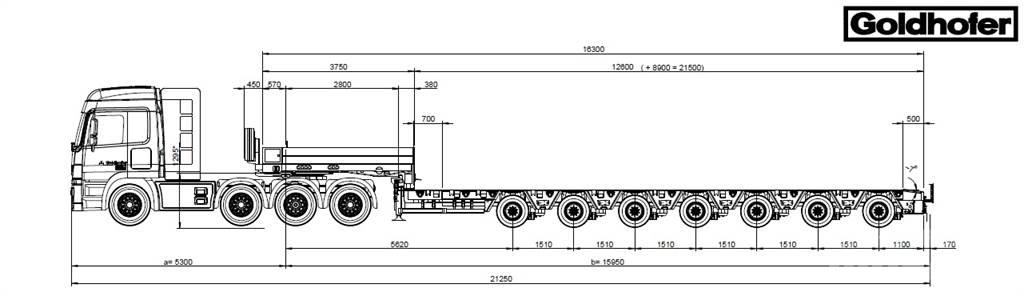 Goldhofer MPA 7 Low loader yari çekiciler