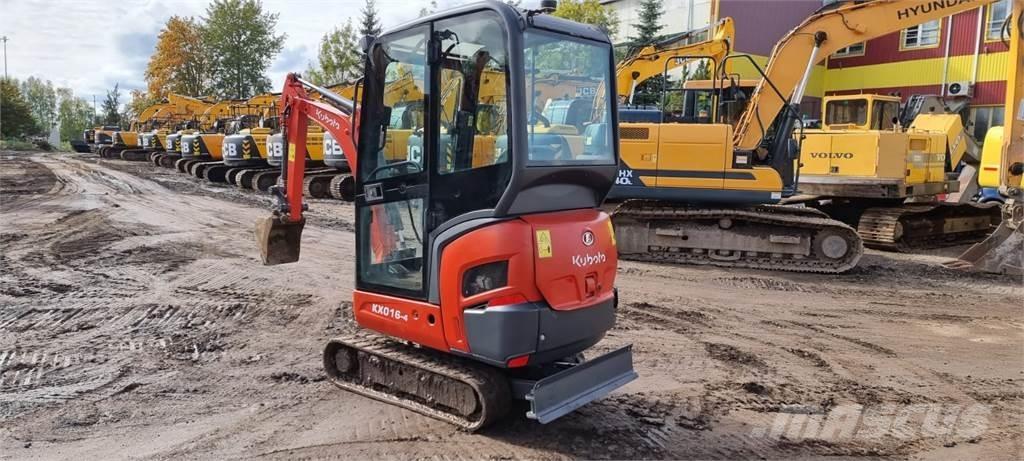 Kubota KX 016-4 Mini ekskavatörler, 7 tona dek