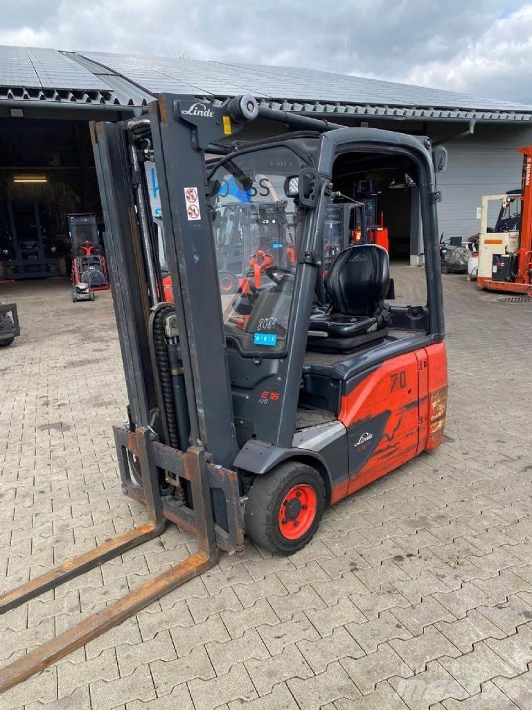 Linde E 16-02 Elektrikli forkliftler