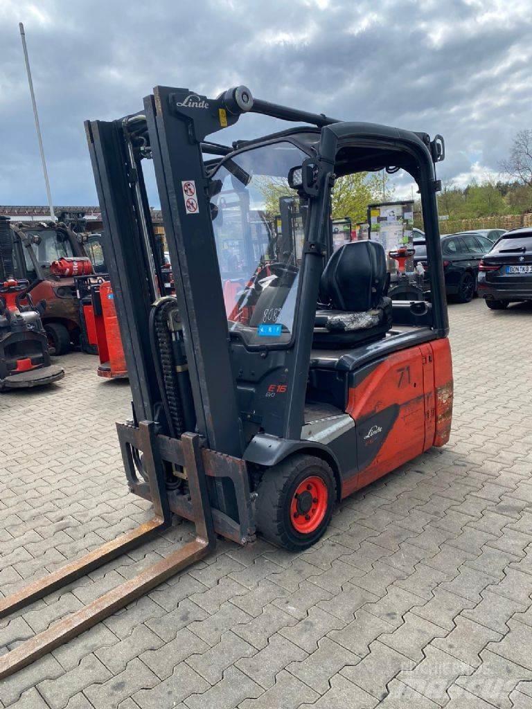 Linde E 16-02 Elektrikli forkliftler