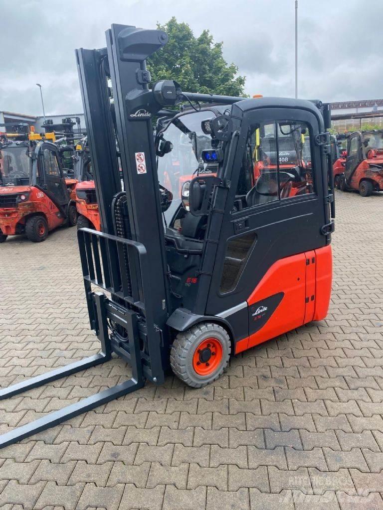 Linde E 16-02 Elektrikli forkliftler