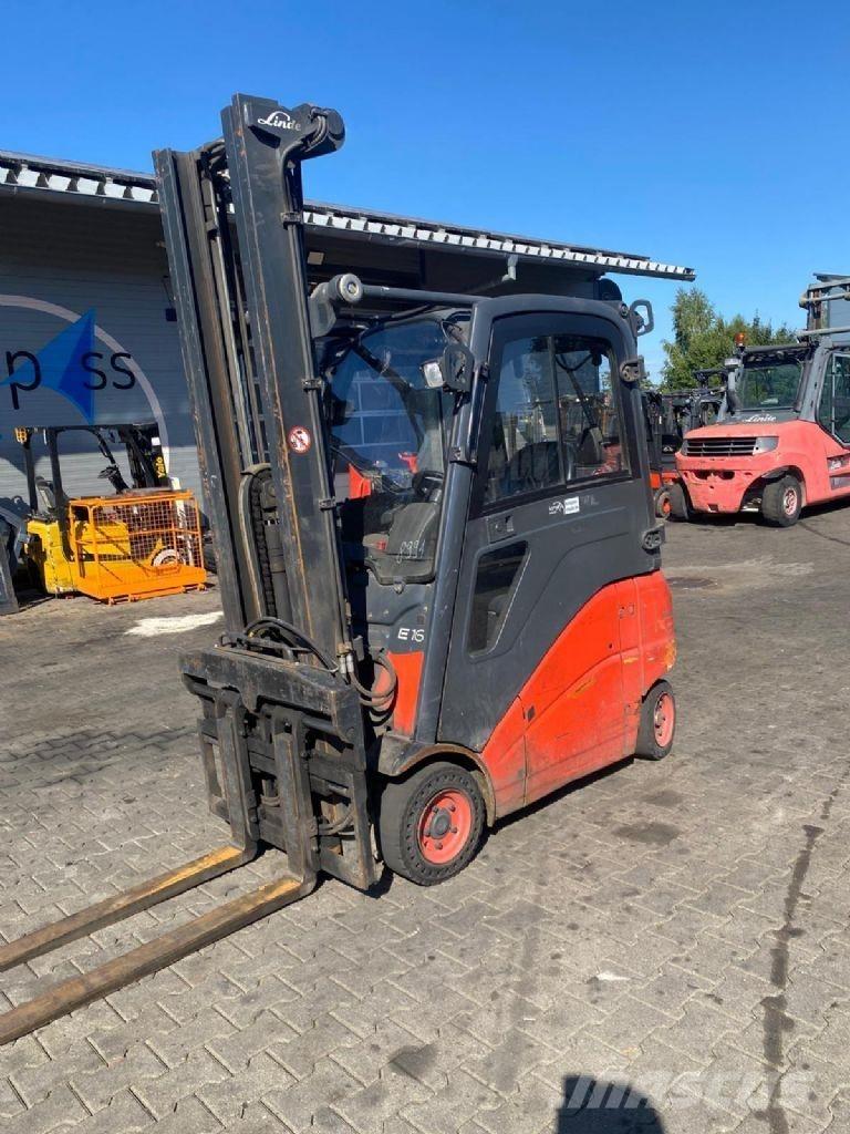 Linde E 16 PH-01 Elektrikli forkliftler