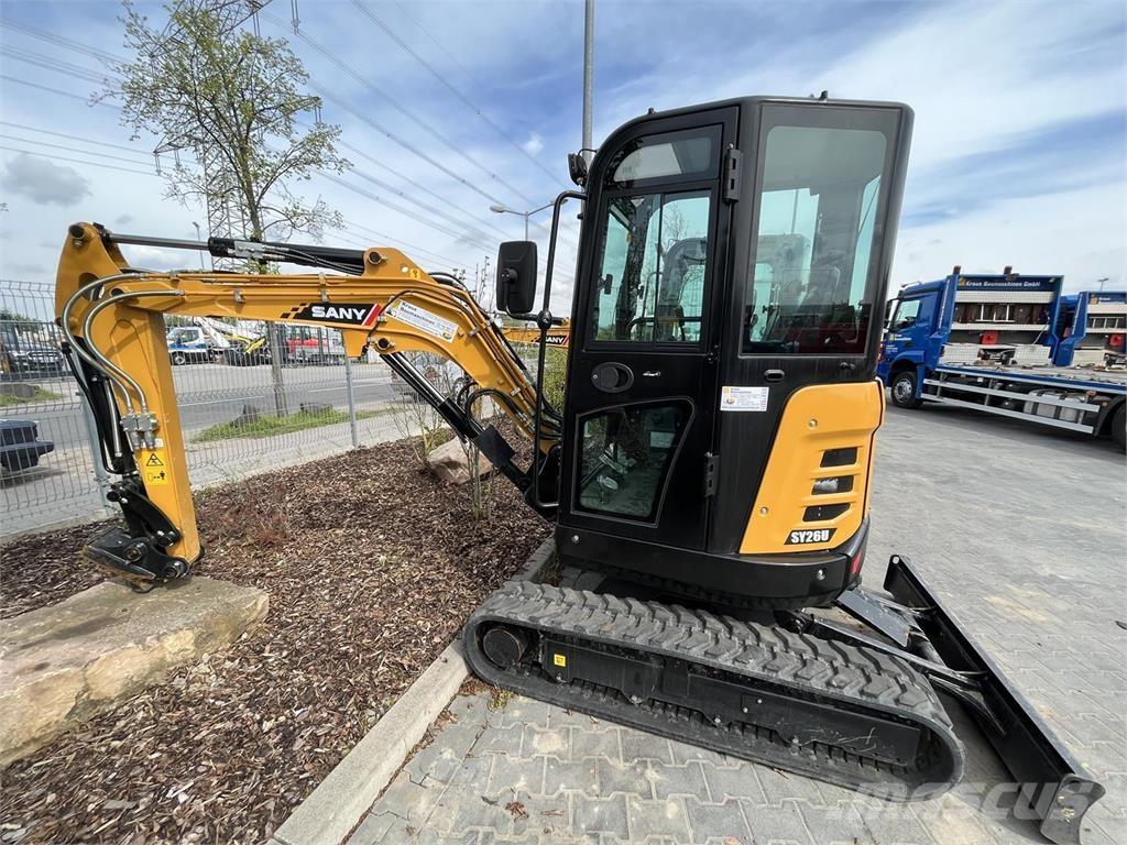 Sany SY 26 U Mini ekskavatörler, 7 tona dek